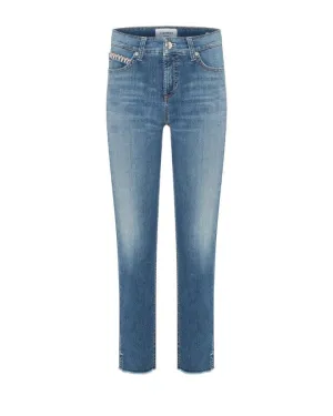 Cambio Piper Slim Fit Cropped Jeans