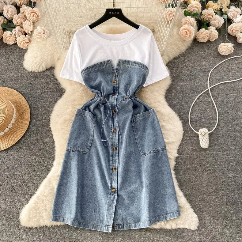 Denim dress