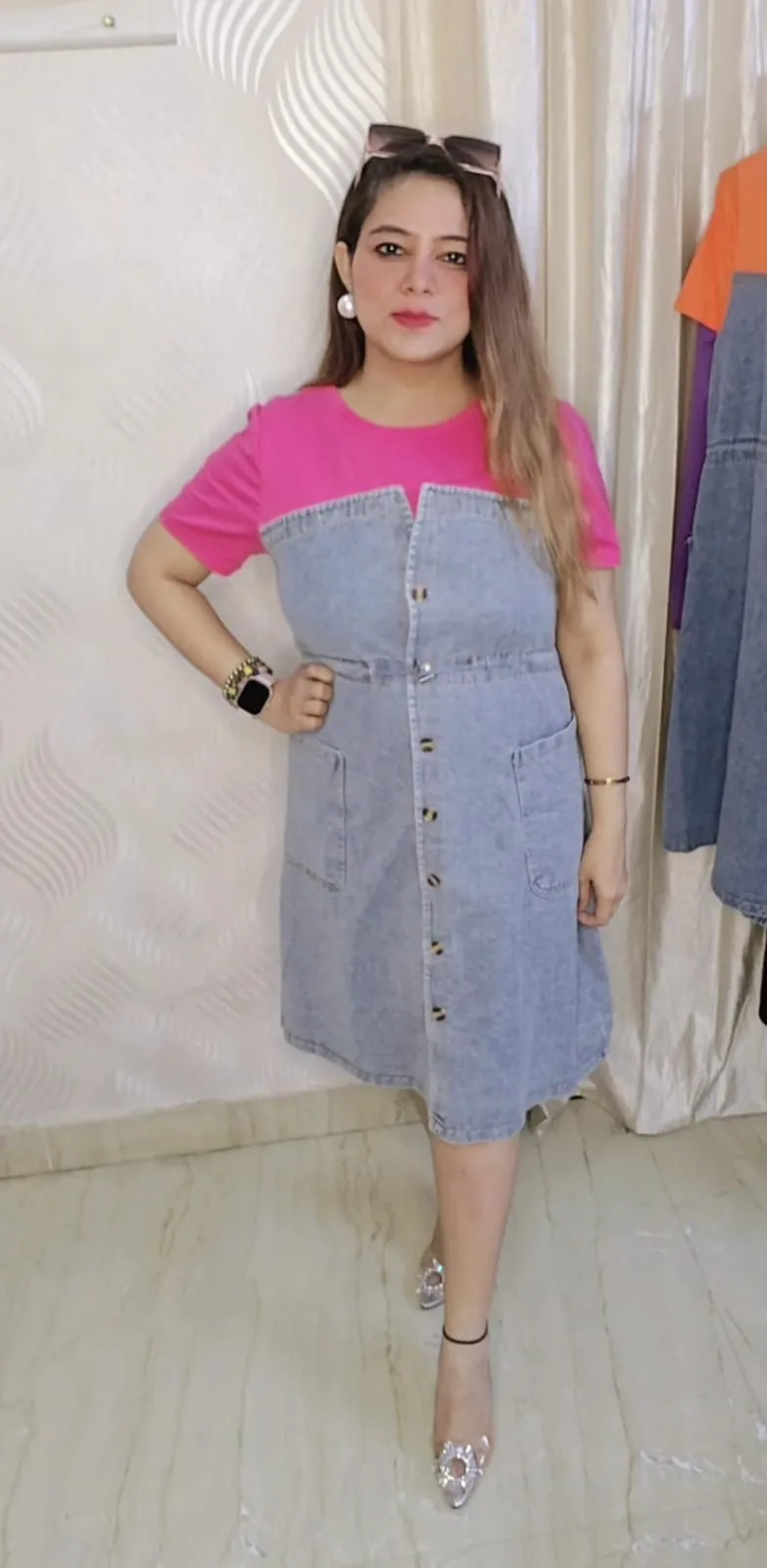 Denim dress