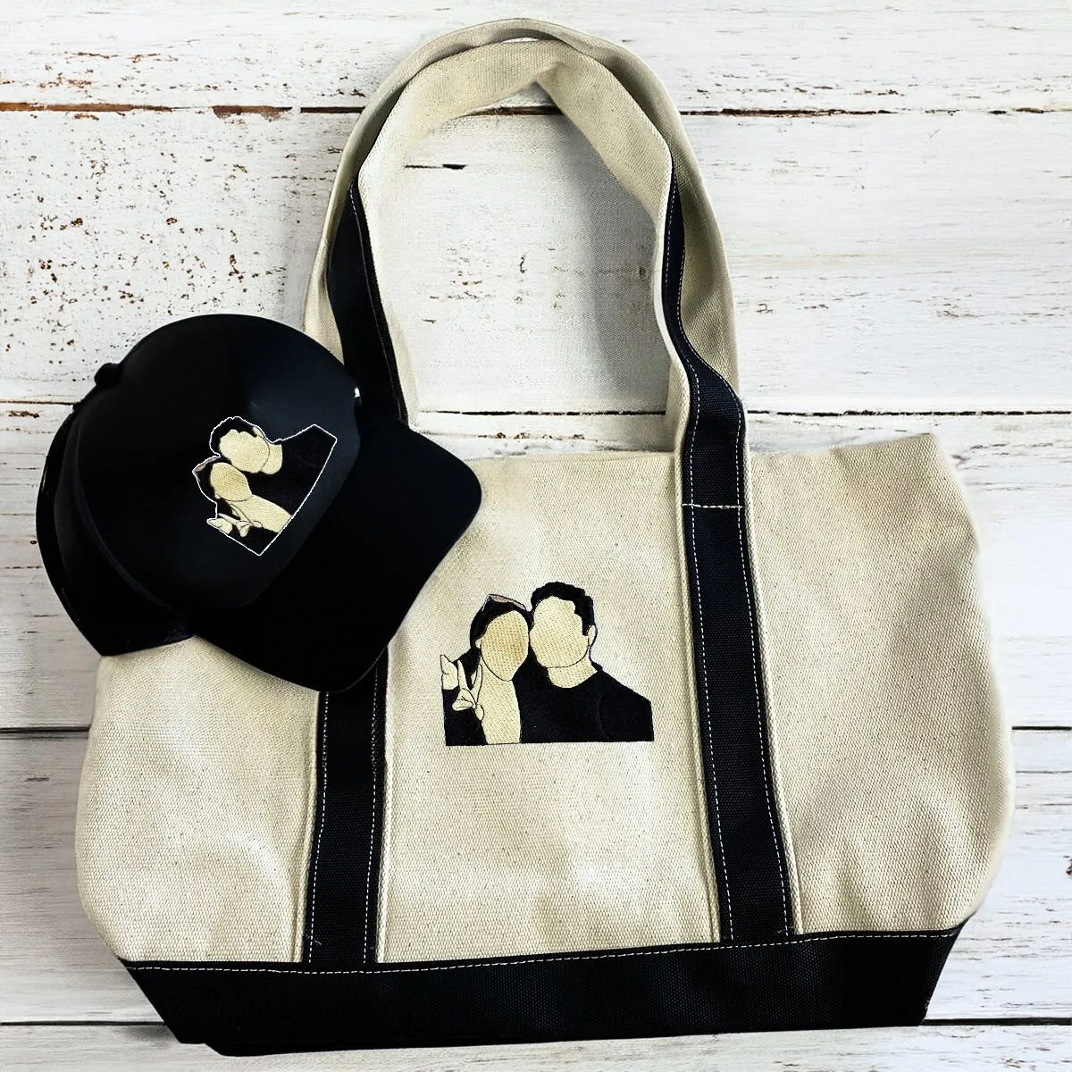 His & Hers Trio Pack: Embroidered Sweatshirt & Hat & Tote Bag