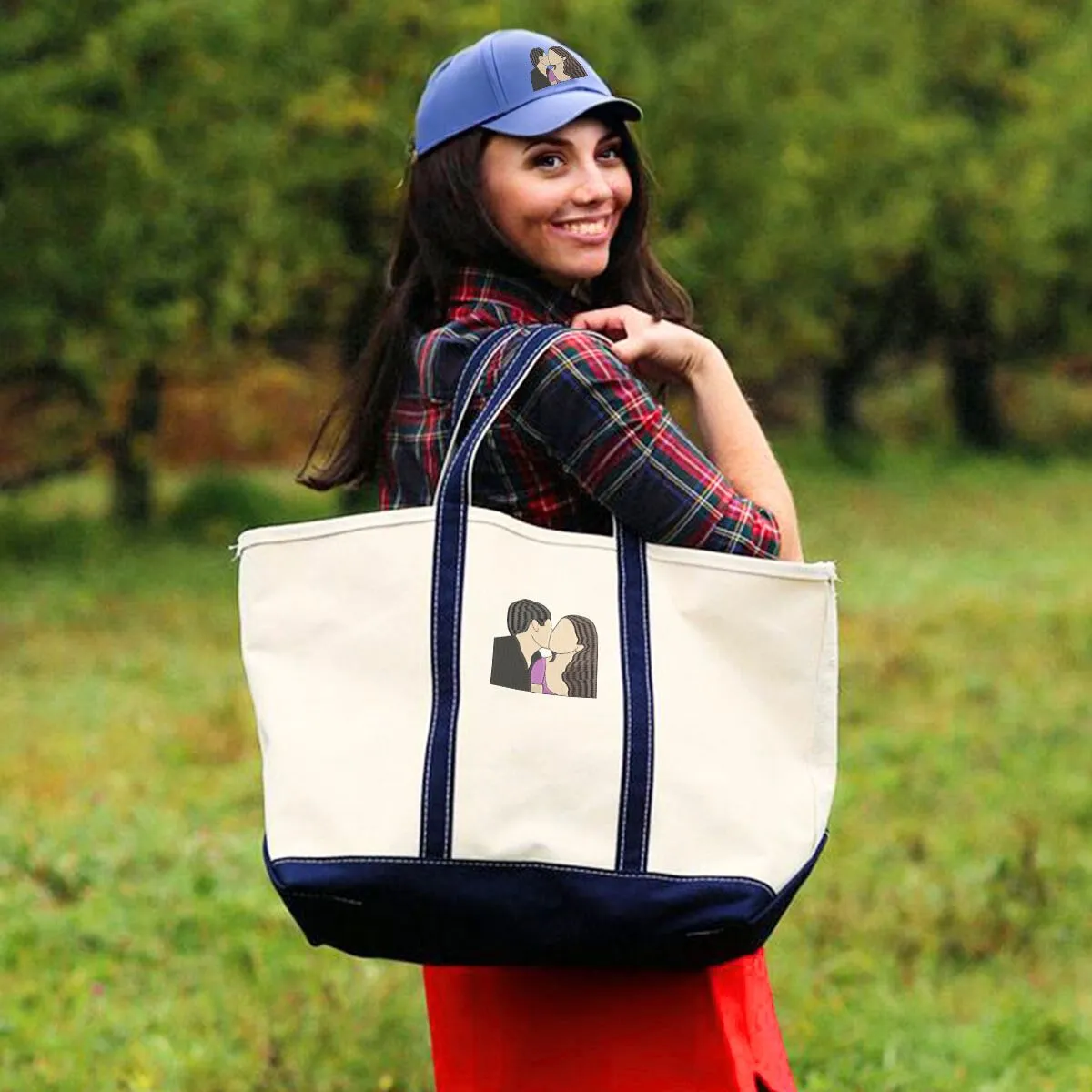 His & Hers Trio Pack: Embroidered Sweatshirt & Hat & Tote Bag