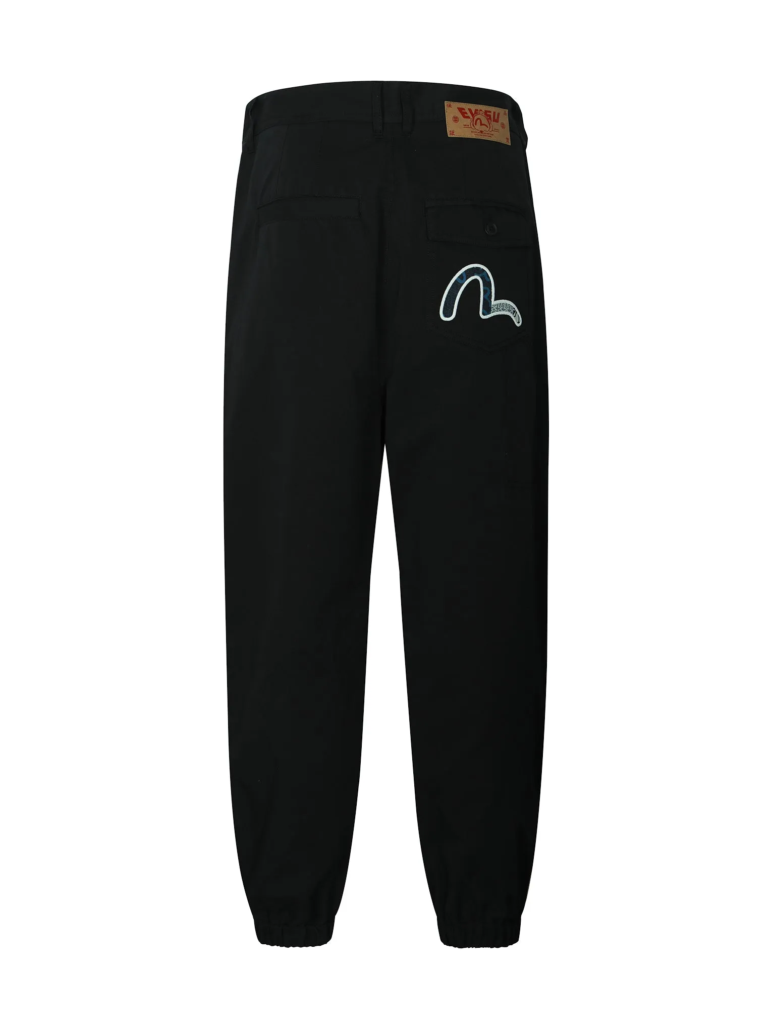 Logo and Seagull Patchwork Appliqué Loose Fit Joggers