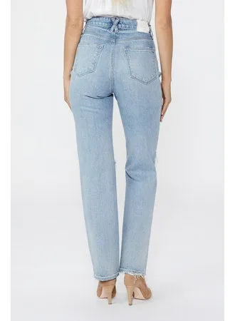 Paige - High Rise Noelle with Cross Back Belt Loops in Ravenna Destructed