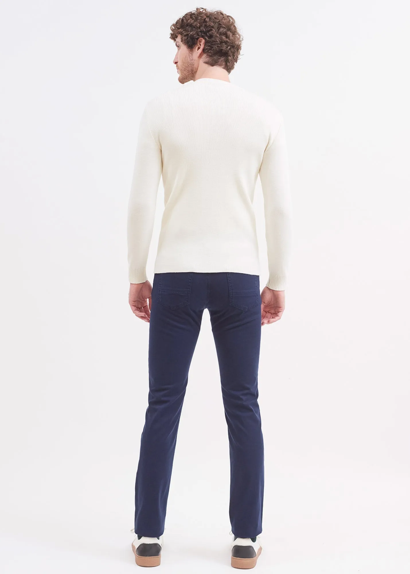 Will pants - regular fit, in stretch dobby (MARINE)